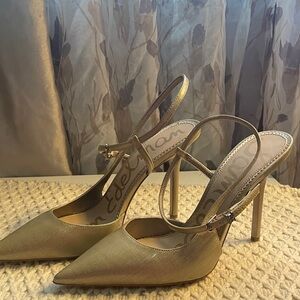 SAM EDELMAN SLINGBACK GOLD